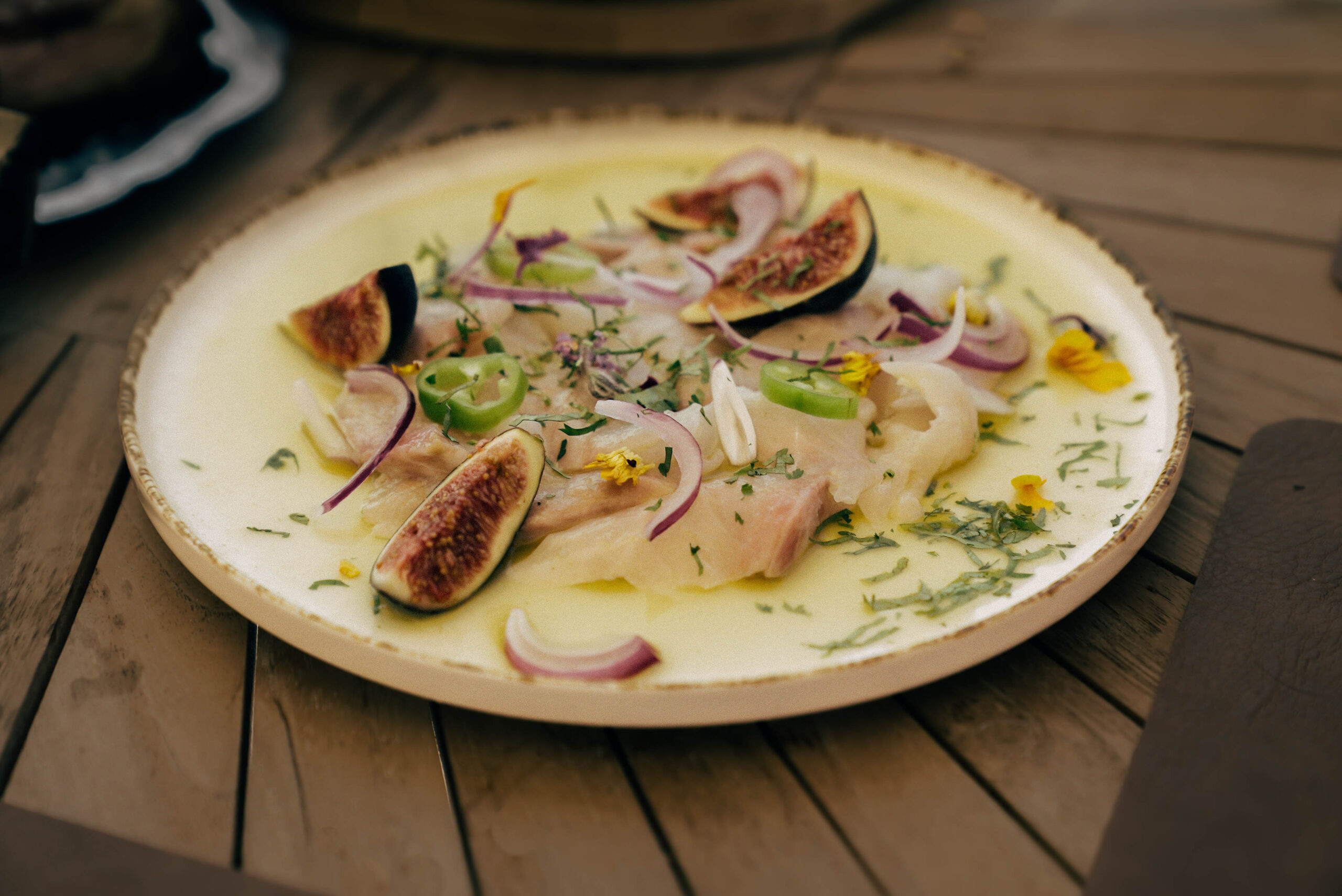Plat cuisiné au feu de bois — La Bastide d'Aspremont
